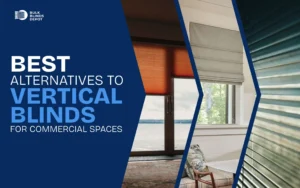A banner of a blog stated Best alternatives to Vertical Blinds